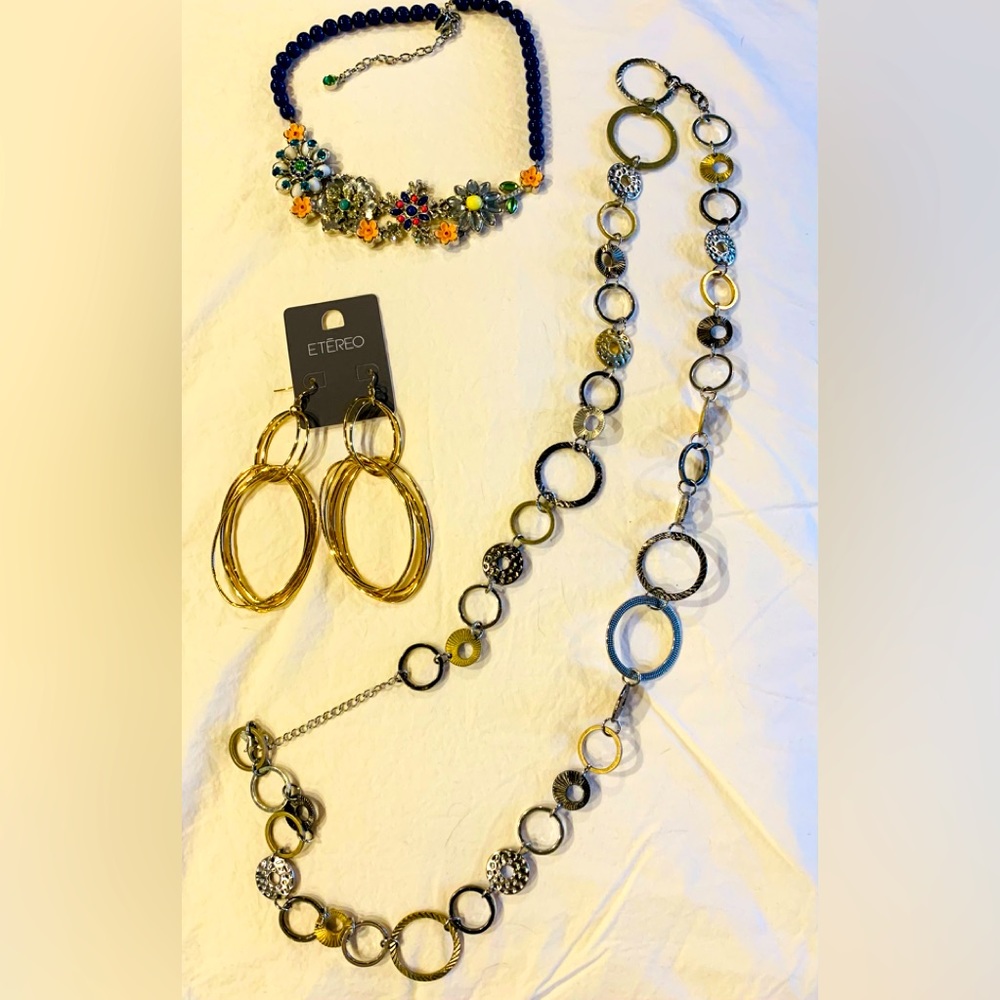 Jewelry Bundle Lia Sophia Necklaces and Etereo Earrings